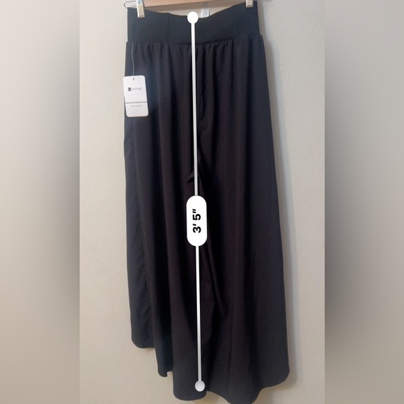 Afitne pant - black palazzo size M pocket layer fashionist flowy baggy relax - Picture 10 of 11